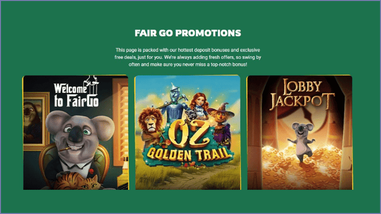 Fair Go Casino A$50 free chip for new players