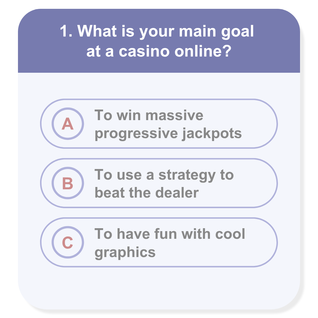 What is your main goal at a casino online
